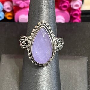 BA Suarti Sterling Lavender Jade Ring